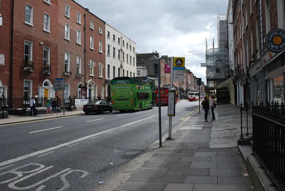 Vue de Clare Street, à Dublin.