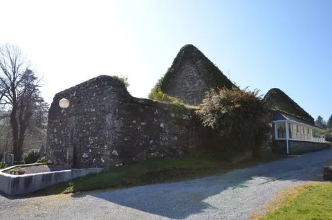 A view of St Gobnait’s Church.
