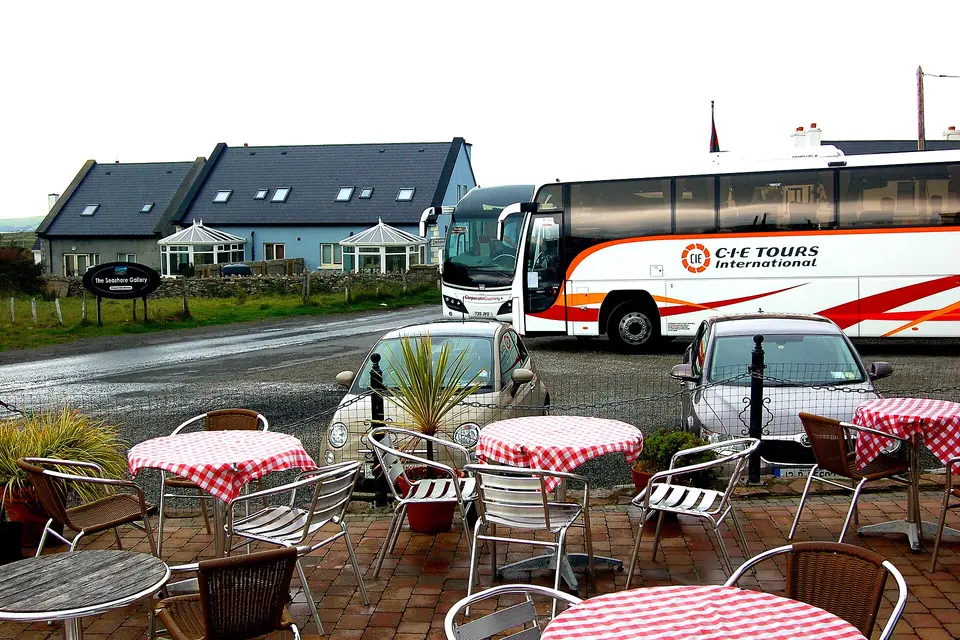 Achill Island - Keel - View from Entrance to Beehive Coffee Shop & Crafts