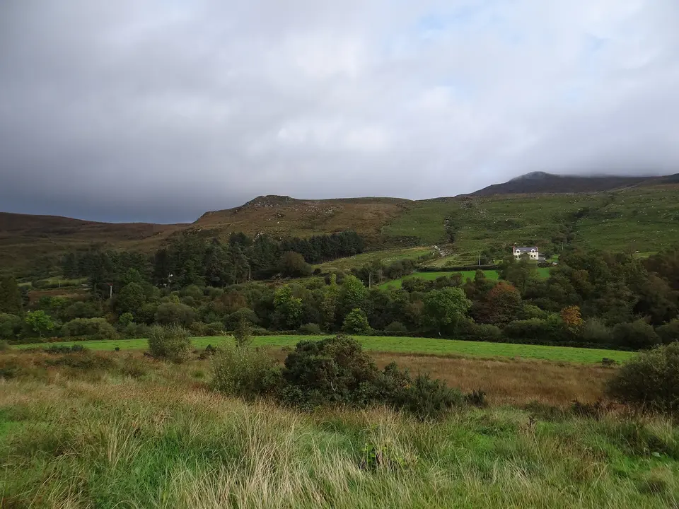Across the Clydagh River Valley