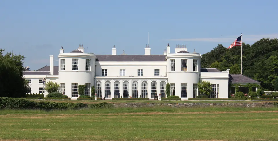 Deerfield, or the Chief Secretary's Lodge, residence of the American Ambassador to Ireland in the Phoenix Park, Dublin.
