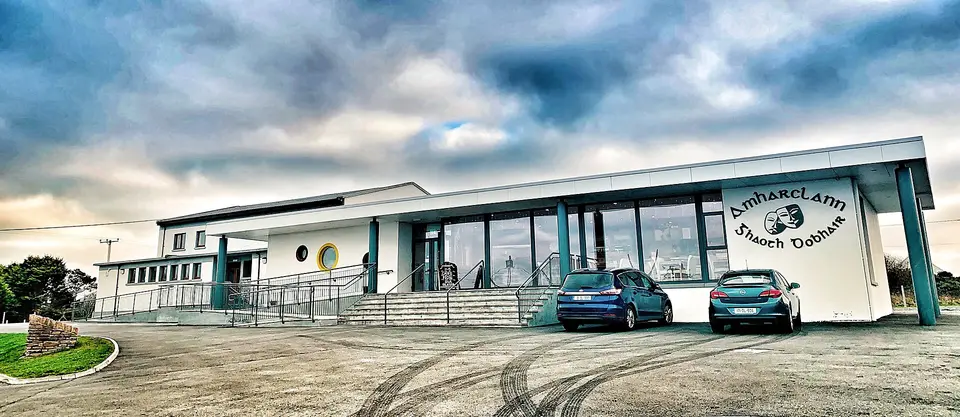 Edit of the original image. Gweedore Theatre, County Donegal, Ireland