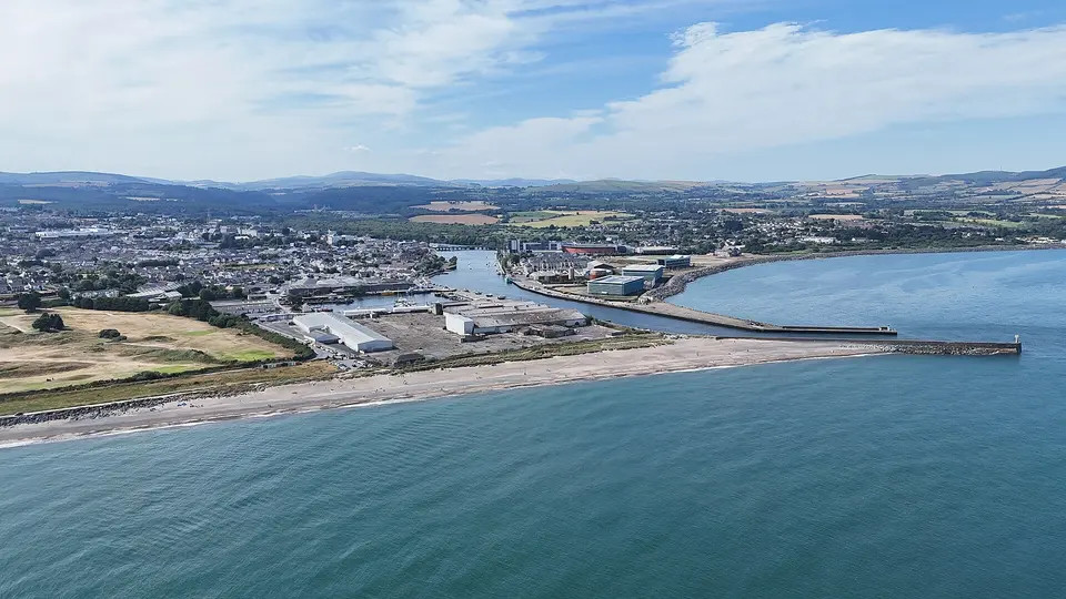 Arklow Bay aerial photo