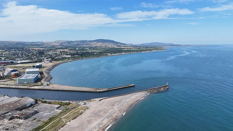 Arklow Bay aerial photo