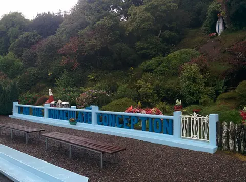 Shrine to Virgin Mary near Ballinspittle, County Cork, Ireland, site of Moving statues phenomenon in mid 1980s.
