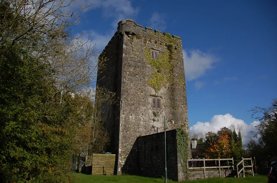 Ballybur Castle on a fine autumn day