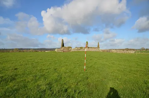 Possible location of St Brigid's Well in relation to Barney Church