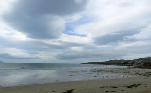 The Ballyheigue beach at low tide