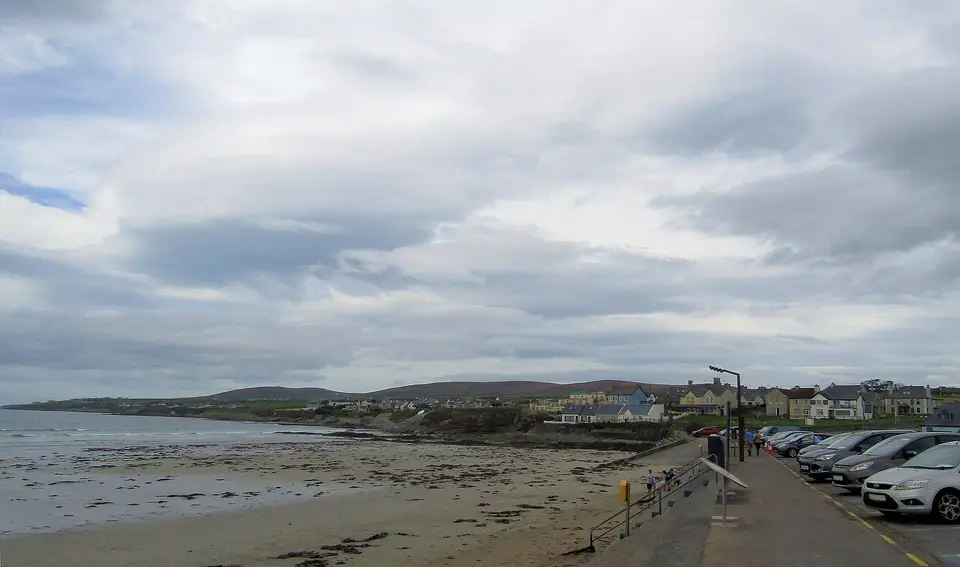 The Ballyheigue beach at low tide