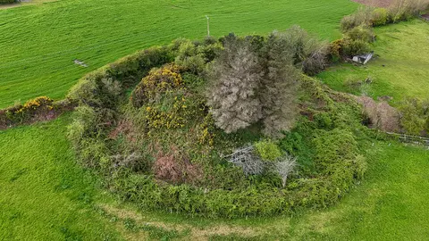 Ballymoty Motte aerial photo
