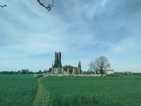 A view of Ballynafagh Church.