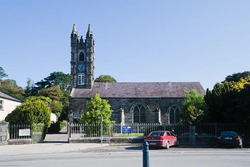 Church of St. Brendan the Navigator, as seen from the Wolfe Tone Square in Bantry.