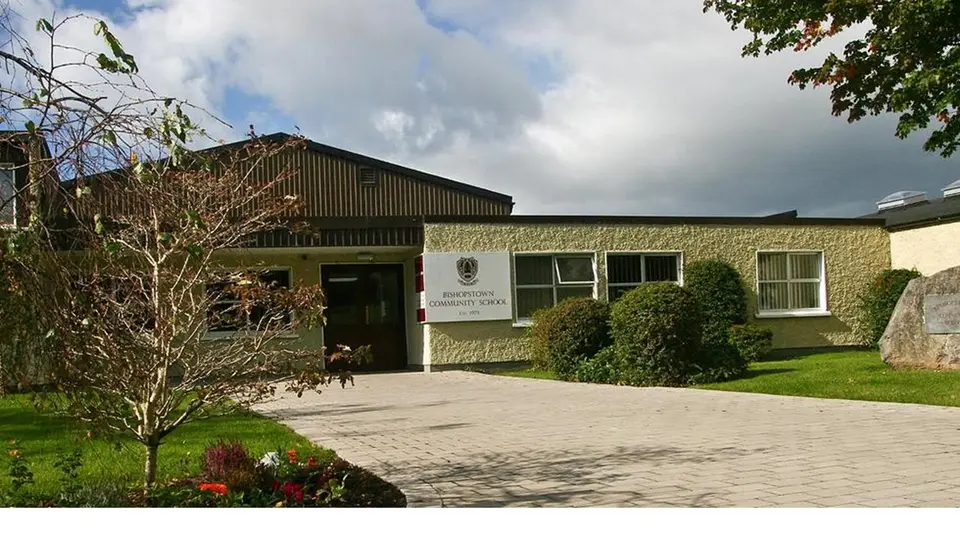 Front entrance of Bishopstown Community School on Westgate Road
