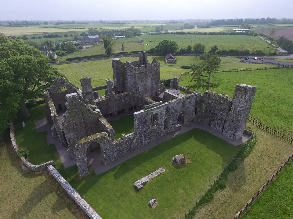 Photo of Bective Abbey taken in May 2016 on a Phantom 3 Drone.