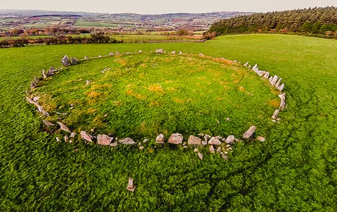 Beltany Stone circle standing stone
