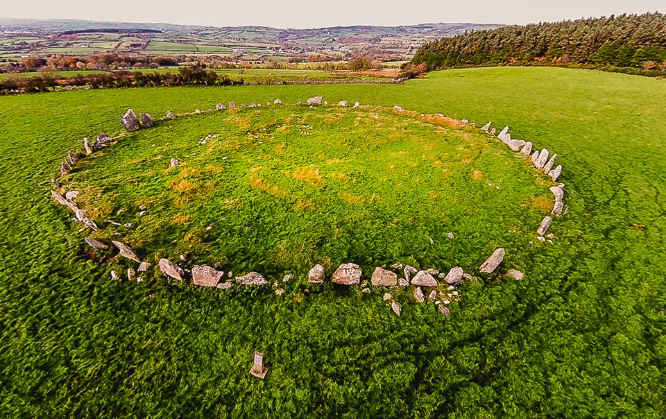 Beltany Stone circle standing stone