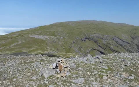 Ben Bury from the north ridge of Mweelrea, Connemara, Ireland