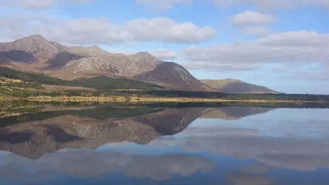 Bencorr from Lough Inagh, Connemara, Ireland