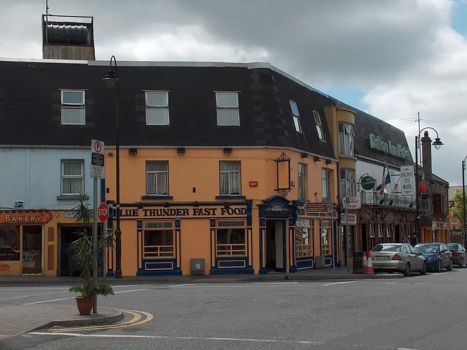 Blue Thunder Fast Food in the centre of Claremorris