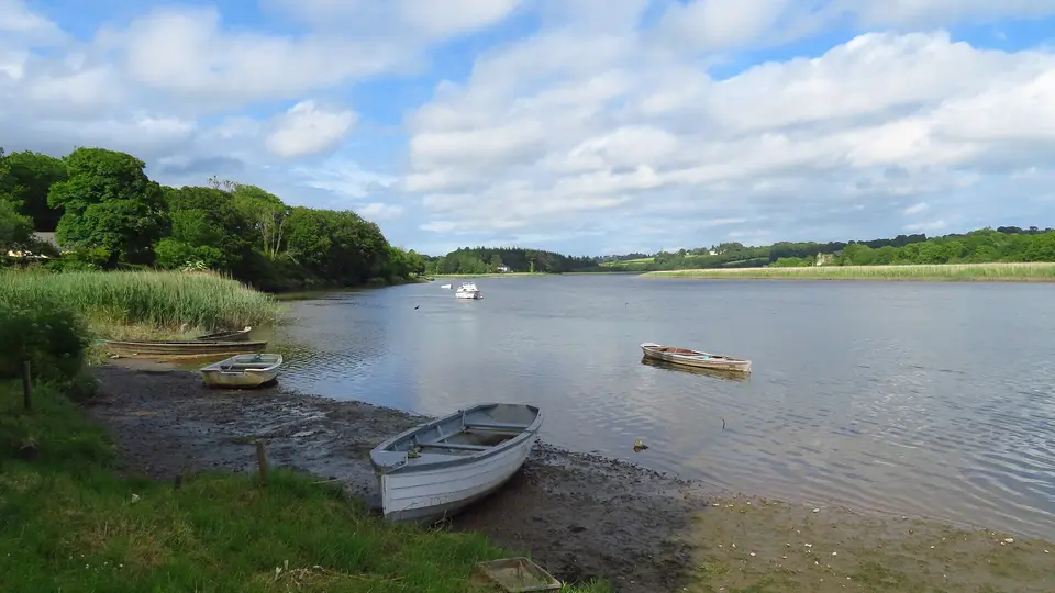 Boats on the River Slaney north of Deep's Bridge
