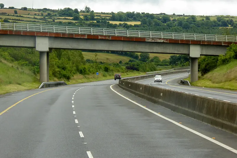 Bridge over the Southbound M9 near Lukeswell