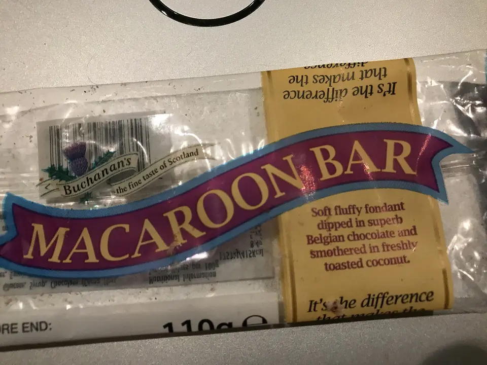 Macaroon Bar from Buchanan's of Greenock, Scotland