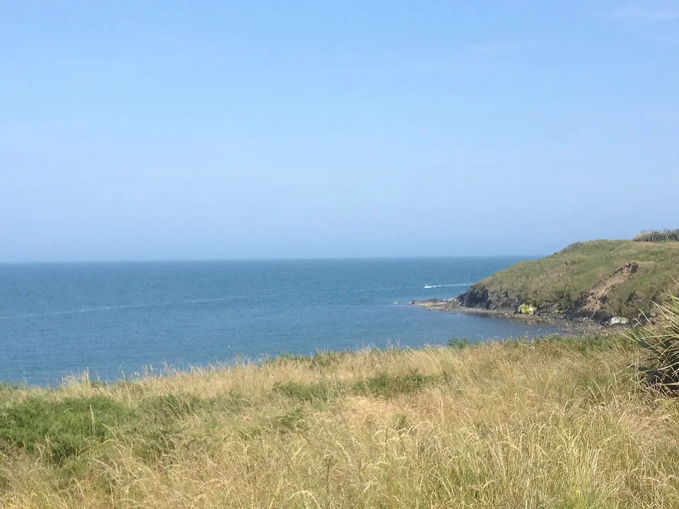 View of the Irish sea from Cahore, Co. Wexford during a heatwave, July 2013.