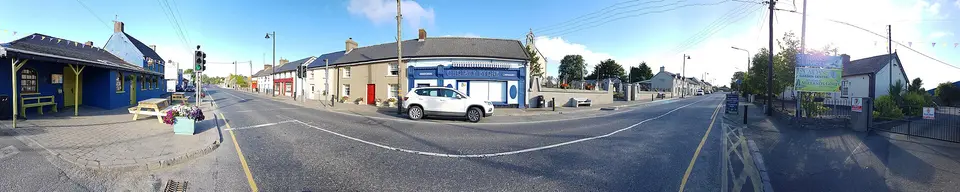 Main Street in Camolin, County Wexford, Ireland.