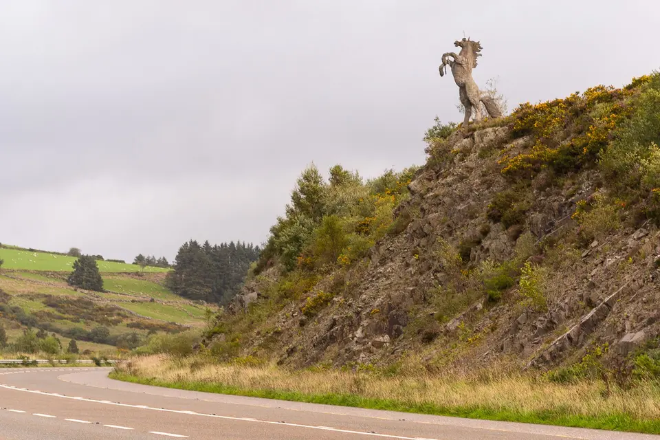 Capall Mór - The Unicorn sculpture at road N22 / Ireland