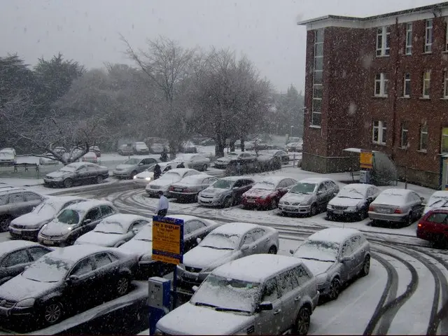 Car Park at the Bon Secours Hospital The car park on a winter's day