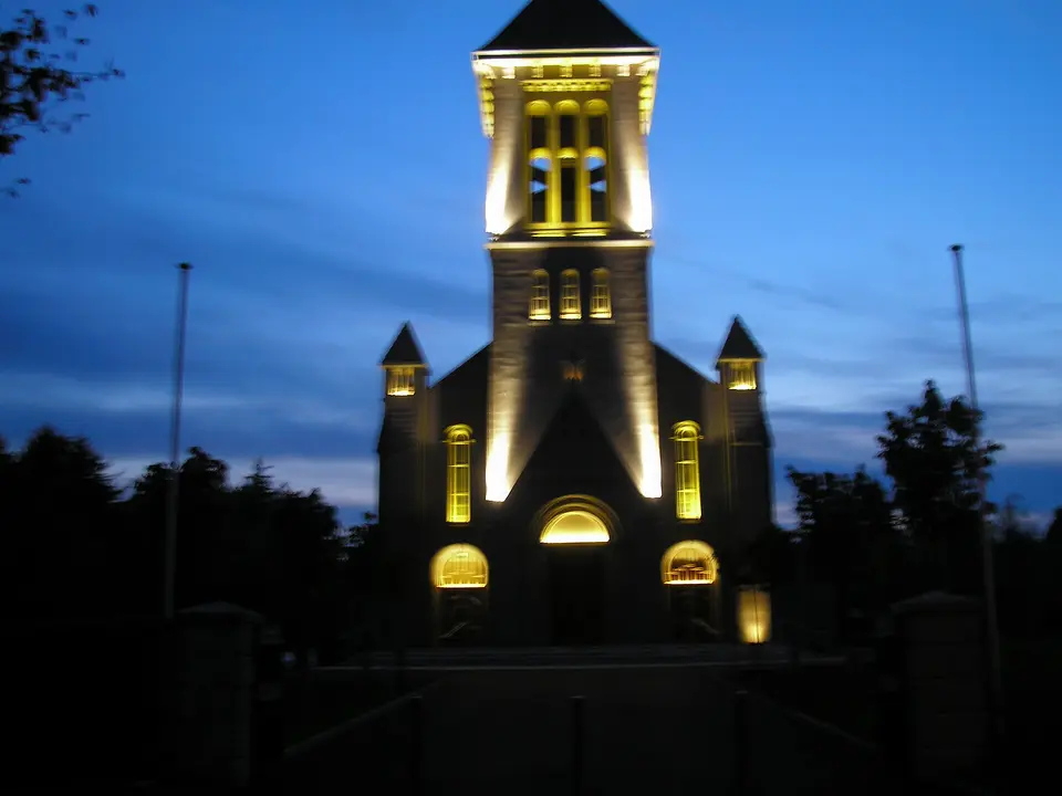 Caragh Church by night
