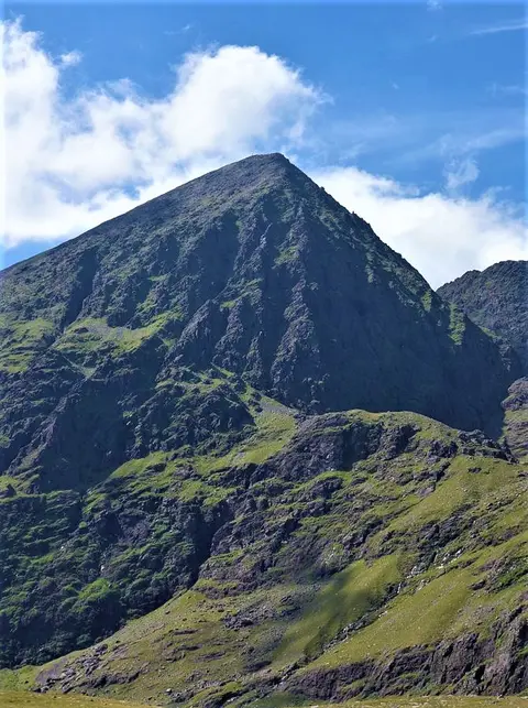 Eastside of Carrantuohill in the Summer of 2016.