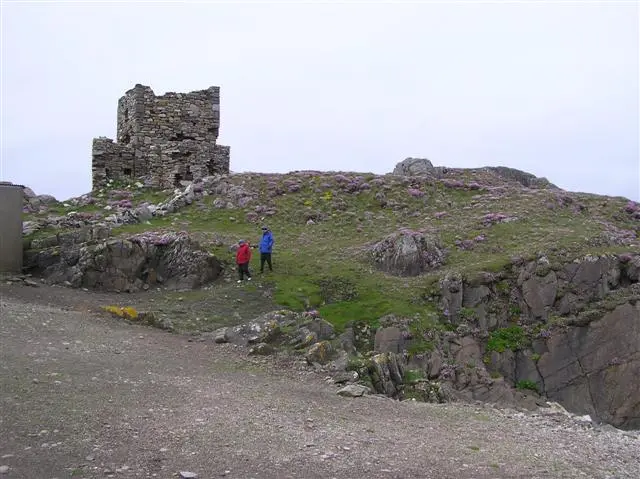 Carrickabraghy Castle, Doagh Island Looking NNW