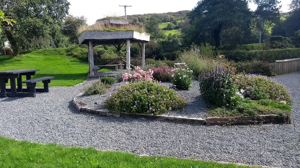 A recreational park in the village
