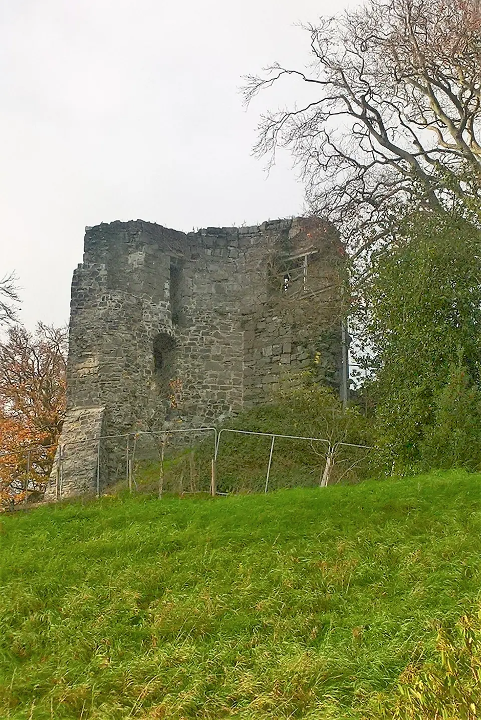 Castleknock Castle atop the motte. To the west of Castleknock College.