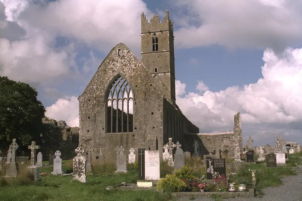 Claregalway Friary, County Galway, Ireland East front