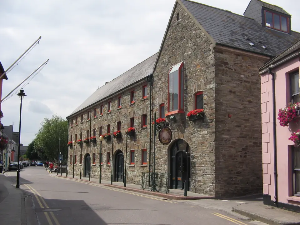 Town of Clonakilty in Ireland. Library from the front site.