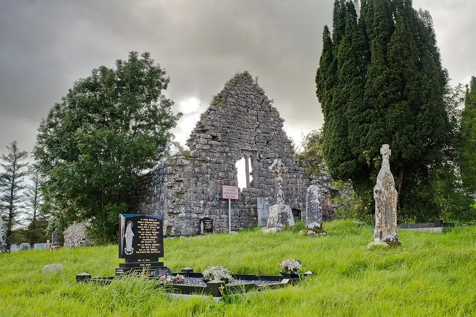 South-east view of the friary.