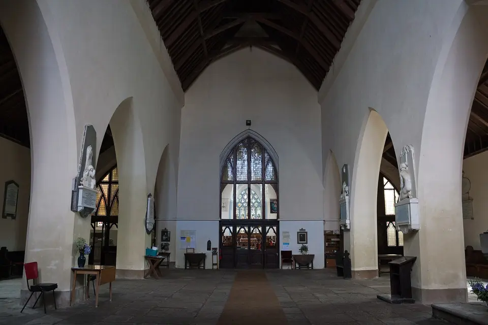 Nave, looking east.