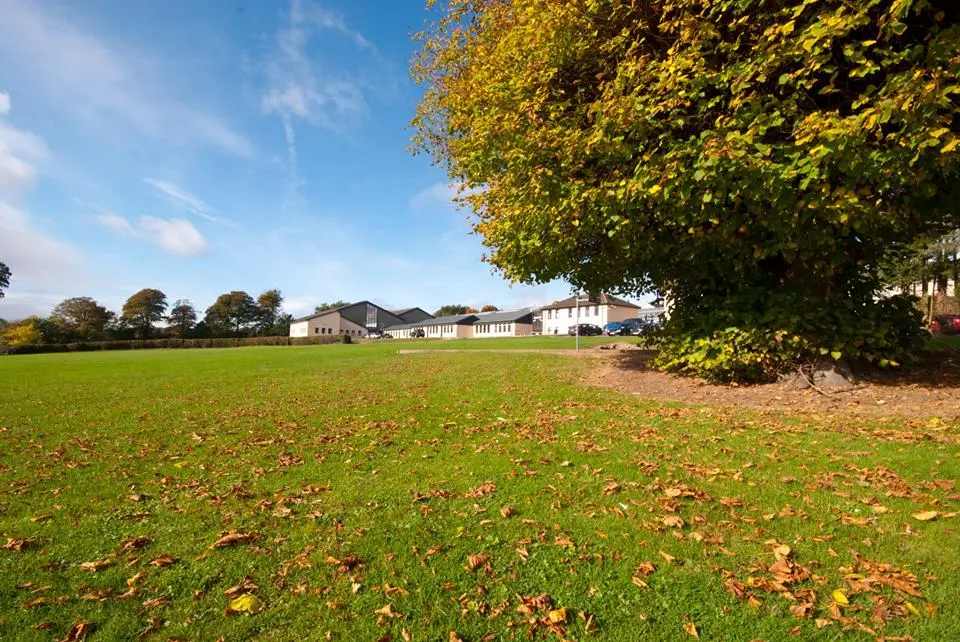 Coachford College grounds in a rural environment