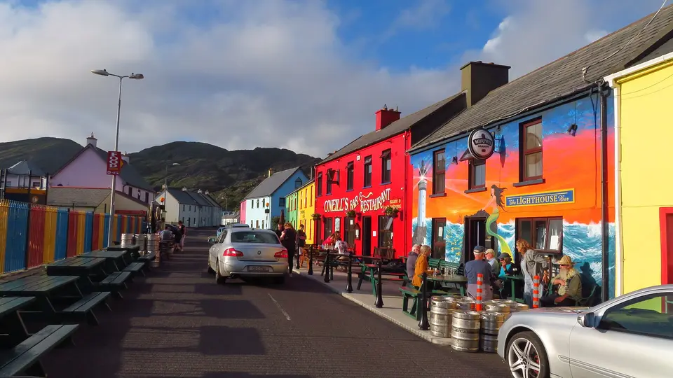 Colourful houses at Allihies