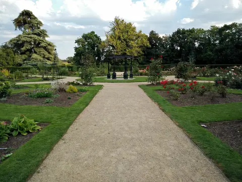the file shows the rose garden situated in Corkagh park, Clondalkin, Dublin.