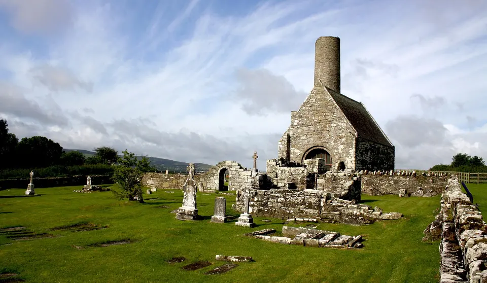 County Clare, Inis Cealtra Monastery.