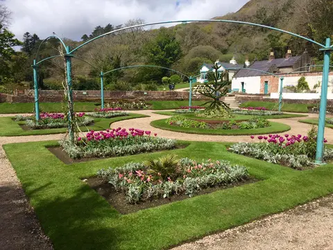 County Galway, Kylemore Abbey Walled Garden.