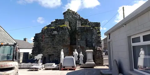 Skerry's Castle as seen from the stonemason's yard.
