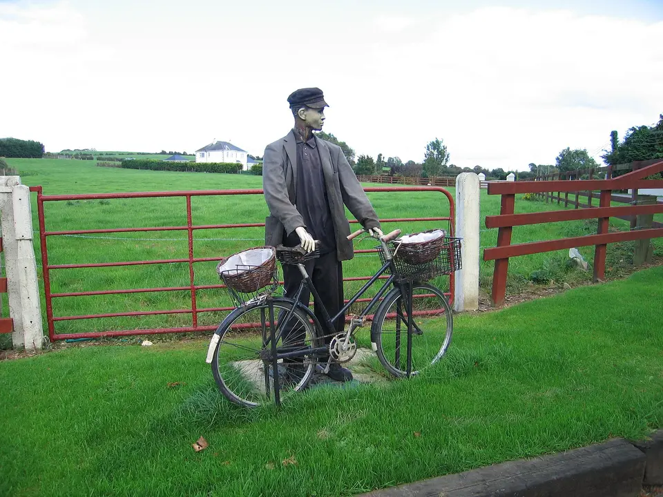 Craanford, County Wexford Since this shot was taken not only was the bike stolen, so was the man(nequin)!