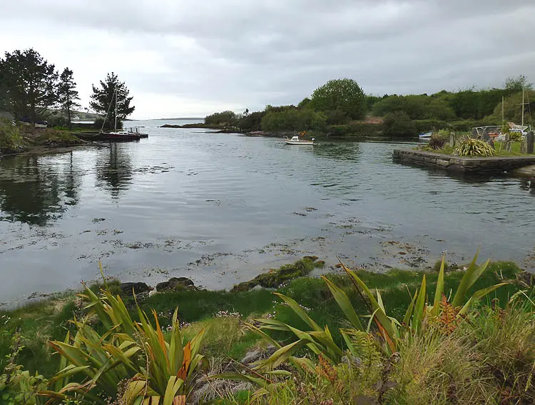 Creek off east side of Schull harbour, at high tide