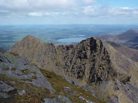 Summit of Cruach Mhor (right) and The Big Gun (left) taken from summit of Cnoc na Peiste