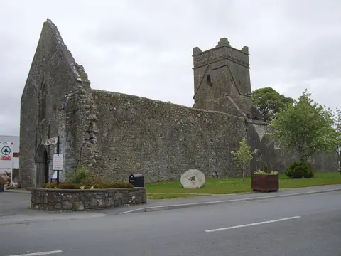 Photograph of the remains of Dunmore Priory, Co. Galway, Ireland