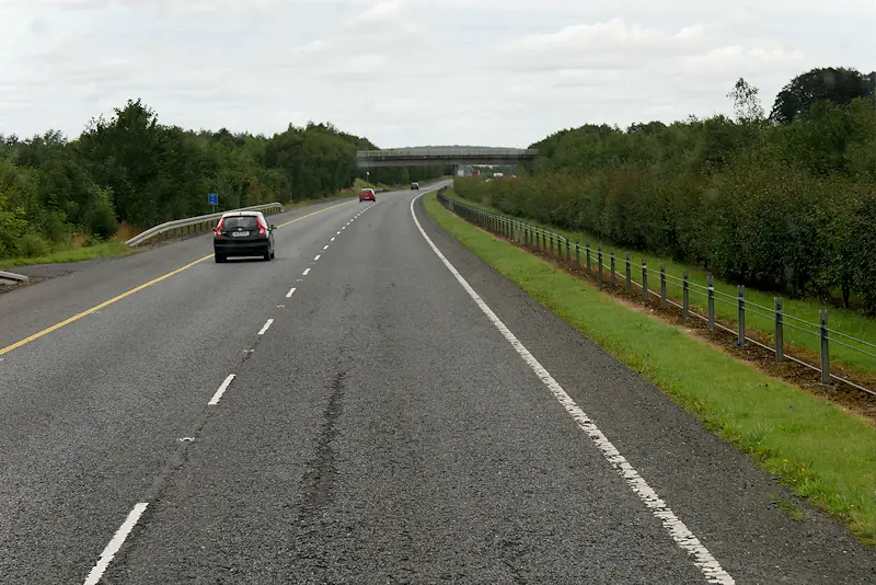 Eastbound M7 near Ballybrittas